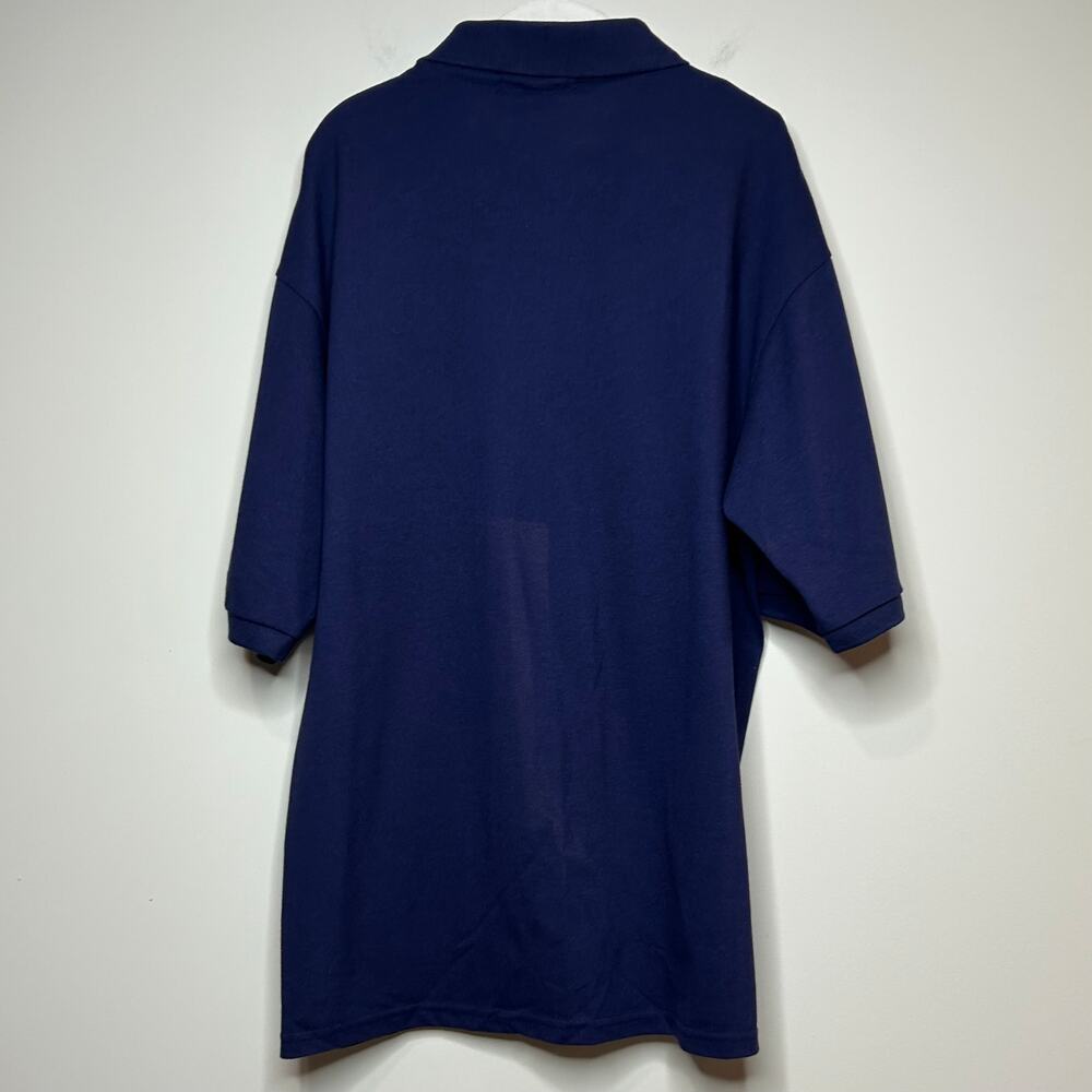 Beadle Cup Blue Polo Shirt Size L Jerzees Golf - Picture 6 of 9